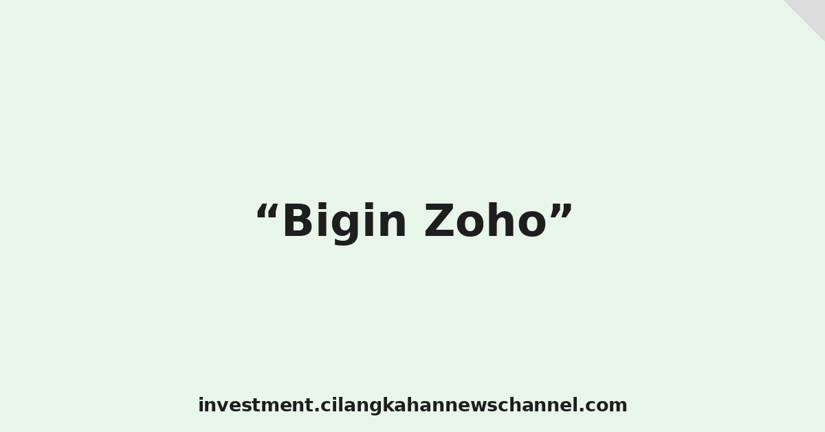 Bigin Zoho