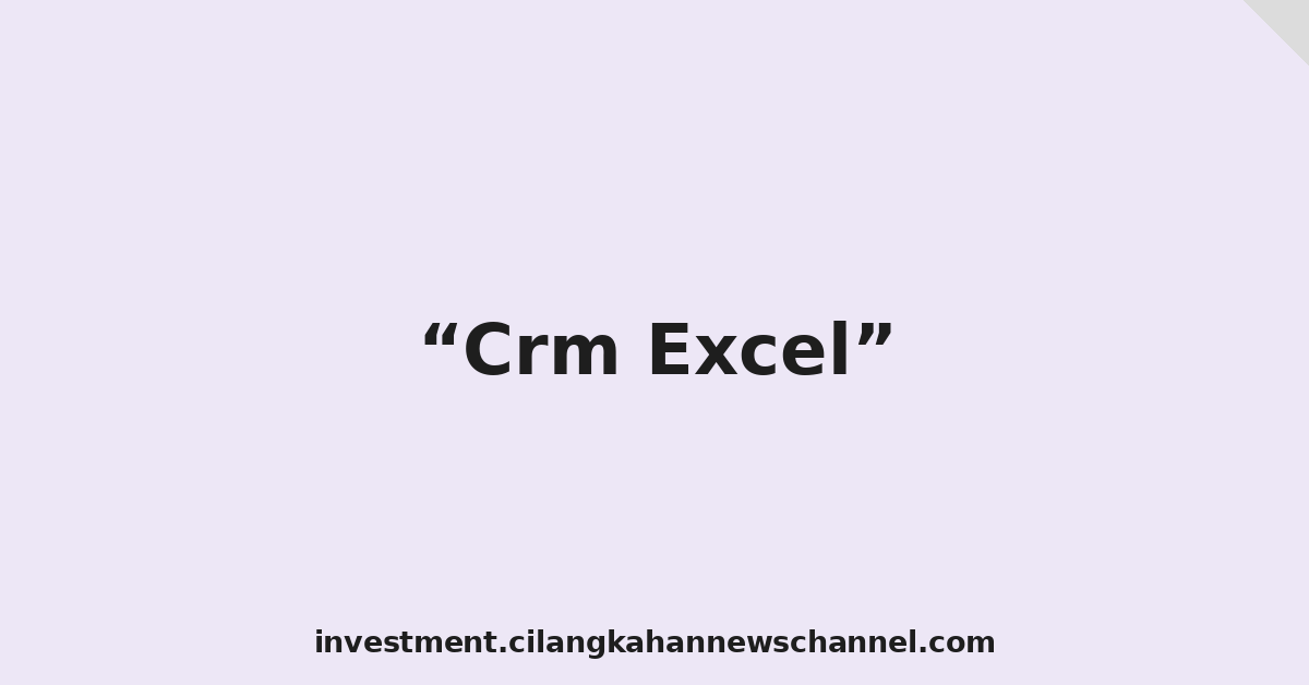 Crm Excel