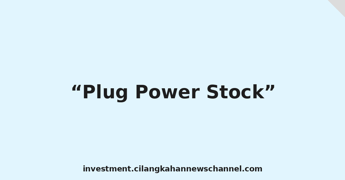 Plug Power Stock