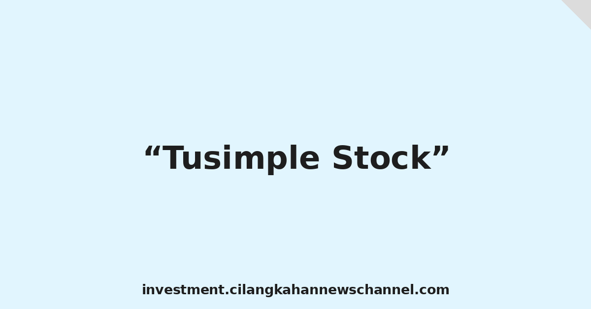 Tusimple Stock